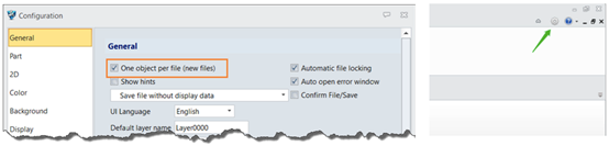 Figura 3. La opción de un objeto por archivo Figura 3. La opción de un objeto por archivo