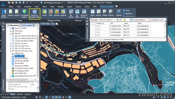 Figure 2. Export drawings to Google Earth with one click.jpg